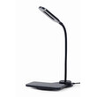 GEMBIRD DESK LAMP WITH WIRELESS CHARGER BLACK