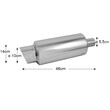 OEM  ΕΞΑΤΜΙΣΗ ΜΟΝΗ INOX+SIL.HJ-A007