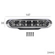 DLAA  ΠΡΟΒΟΛΕΙΣ ΙΝΟΧ DAYLIGHT LED ΜΠΛΕ 12V