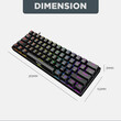 ARMAGGEDDON MECHANICAL KEYBOARD MKA-1C NEX BLACK TACTILE  BROWN SWITCH ARMAGGEDDON MECHANICAL KEYBOARD MKA-1C NEX BLACK TACTILE  BROWN SWITCH