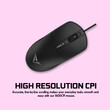 ALCATROZ USB HR 1600 CPI OPTICAL MOUSE BLACK
