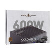 WHITE SHARK PSU 600W COLONEL 3 80PLUS BRONZE FULL MODULAR WHITE SHARK PSU 600W COLONEL 3 80PLUS BRONZE FULL MODULAR