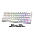 ARMAGGEDDON MECHANICAL KEYBOARD MKA-1C NEX WHITE TACTILE  BROWN SWITCH ARMAGGEDDON MECHANICAL KEYBOARD MKA-1C NEX WHITE TACTILE  BROWN SWITCH