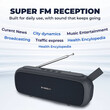 SONIC GEAR BLUETOOTH 5.0 SUPER BASS FM RADIO GRAPHITE