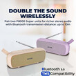 SONIC GEAR BLUETOOTH 5.0 SUPER BASS FM RADIO CHAMPAGNE