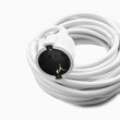 LAMTECH EXTENSION CORD WITH CHILDREN PROTECTION 10M WHITE