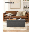 SONGMICS Πολυλειτουργικό Αποθηκευτικό Πουφ 110x38x38 εκ, Ανοιχτό Γκρι LSF077G04 SONGMICS Πολυλειτουργικό Αποθηκευτικό Πουφ 110x38x38 εκ, Ανοιχτό Γκρι LSF077G04