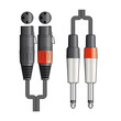 26J-2XF300 Καλώδιο Ήχου 2 x XLR Female - 2 x 6.3mm Mono Jack Plugs 3m (Τεμάχιο) 26J-2XF300 Καλώδιο Ήχου 2 x XLR Female - 2 x 6.3mm Mono Jack Plugs 3m (Τεμάχιο)
