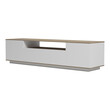Έπιπλο τηλεόρασης Winey pakoworld σε sonoma-λευκή απόχρωση 180x44.5x44.5εκ