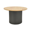 Τραπέζι σαλονιού Dovel pakoworld mdf σε sonoma-μαυρη απόχρωση Φ70x40εκ Τραπέζι σαλονιού Dovel pakoworld mdf σε sonoma-μαυρη απόχρωση Φ70x40εκ