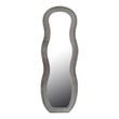 Καθρέπτης Glinde Inart βελούδο σε γκρι απόχρωση 50x3.3x150εκ Καθρέπτης Glinde Inart βελούδο σε γκρι απόχρωση 50x3.3x150εκ