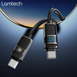 LAMTECH TYPE-C TO TYPE-C 3A HIGH POWER DISPLAY CHARGE & DATA CABLE 60W 1.2M BLACK LAMTECH TYPE-C TO TYPE-C 3A HIGH POWER DISPLAY CHARGE & DATA CABLE 60W 1.2M BLACK