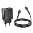 LAMTECH DUAL PORT QC3.0/PD20W CHARGER WITH TYPE-C TO TYPE-C CABLE 60W 1M BLACK LAMTECH DUAL PORT QC3.0/PD20W CHARGER WITH TYPE-C TO TYPE-C CABLE 60W 1M BLACK