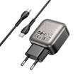 LAMTECH DUAL PORT QC3.0 CHARGER SET PD20W WITH TYPE-C TO TYPE-C CABLE 1M GREY LAMTECH DUAL PORT QC3.0 CHARGER SET PD20W WITH TYPE-C TO TYPE-C CABLE 1M GREY