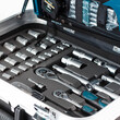 BORMANN Pro   BHT5210   ΕΡΓΑΛΕΙΑ ΣΕΤ 132ΤΜΧ CR-V ΣΕ ΤΡΟΧΗΛΑΤΗ ΒΑΛΙΤΣΑ ABS