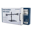 GEMBIRD DUAL MONITOR DESK STAND (ROTATE, TILT, SWIVEL), 17'-32' MAX VESA 100X100