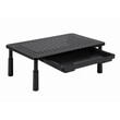 GEMBIRD ADJUSTABLE MONITOR STAND WITH DRAWER (RECTANGLE) BLACK