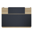 Γραφείο reception Lotus pakoworld σε χρώμα φυσικό - ανθρακί 200x70x110εκ Γραφείο reception Lotus pakoworld σε χρώμα φυσικό - ανθρακί 200x70x110εκ