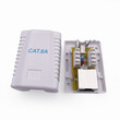 CABLEXPERT CAT6A FTP SINGLE PORT SURFACE MOUNT BOX WHITE
