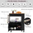 Costway Κουζινοκαρότσι με 3 Ράφια Μπαχαρικών 82 x 46 x 92 cm Μαύρο KC55391BK Costway Κουζινοκαρότσι με 3 Ράφια Μπαχαρικών 82 x 46 x 92 cm Μαύρο KC55391BK