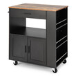 Costway Κουζινοκαρότσι με 3 Ράφια Μπαχαρικών 82 x 46 x 92 cm Μαύρο KC55391BK Costway Κουζινοκαρότσι με 3 Ράφια Μπαχαρικών 82 x 46 x 92 cm Μαύρο KC55391BK