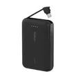 BOOSTCHARGE POWER BANK 10K, 20W PD with integrated USB-C Cable, Black