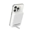 8K Qi2 15W, MAGNETIC WIRELESS POWER BANK + KICK STAND, WHITE