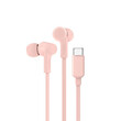USB-C® Wired Earbuds with Adjustable Volume Limiter, Pink