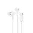 USB-C® Wired Earbuds with Adjustable Volume Limiter, White