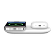 BOOST^CHARGE™ 2in1 plus USB-C 15w Qi2/MagSafe Compatible Wireless Pad, White