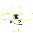 RAIDER Κεφαλή μεσινέζας αλουμινίου 4 εξόδων universal 110340 RAIDER Κεφαλή μεσινέζας αλουμινίου 4 εξόδων universal 110340
