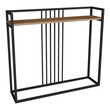 Κονσόλα Convida pakoworld oak με μαύρο μεταλλικό σκελετό 100x25x90εκ