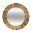 Ξύλινος Στρογγυλός Καθρέπτης Τοίχου 83 cm Atmosphera 173841