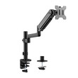 GEMBIRD ADJUSTABLE DESK DISPLAY MOUNTING ARM, 17”-32” UP TO 9 KG BLACK