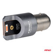03596/AM ΛΑΜΠΑΚΙΑ P21/5W BAY15d 12/24V 6.000K 2xSMD LED FULL CAN-BUS ΚΟΚΚΙΝΟ PRO SERIES AMIO - 2 Τεμ.