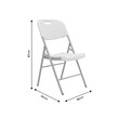 Καρέκλα catering-συνεδρίου πτυσσόμενη Zora pakoworld λευκό 4 τμχ