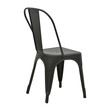 Καρέκλα Utopia pakoworld μαύρο ματ μέταλλο 44x44x85εκ