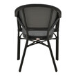 Πολυθρόνα Elyza pakoworld μαύρο αλουμίνιο-μαύρο textilene 57x62x84εκ