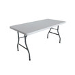Τραπέζι catering-συνεδρίου Aprilia pakoworld λευκό μονοκόμματη επιφάνεια 152x76x74εκ