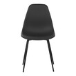 Καρέκλα Ballen pakoworld pp μαύρο με μαύρα μεταλλικά πόδια 41.5x53x84.5εκ 4 τμχ
