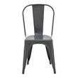 Καρέκλα Utopia pakoworld μέταλλο σε ανθρακί απόχρωση 44x44x85εκ