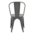 Καρέκλα Utopia pakoworld μέταλλο σε ανθρακί απόχρωση 44x44x85εκ