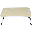 BAKAJI  Πτυσσόμενο τραπέζι κρεβατιού καναπέ για φορητό υπολογιστή PC tablet αναλόγιο λευκό  02841369