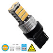 GloboStar® 81142 Λάμπα Αυτοκίνητου T20 - 7440 - W21W 2rd Generation Can-Bus Series LED 45 SMD 4014 9W 1080lm 360° DC 12V IP20 Πορτοκαλί