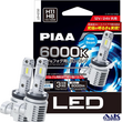 PIAA LEH232 Headlight LED conversion bulb 6000K /34W per bulb 6000lm from 2 bulbs
For H11/H8/H9/H16 Halogen sockets
