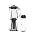 JOCCA GLASS BLENDER WITH CRYSTAL JAR AND BOTTLE STAINLESS STEEL 350W