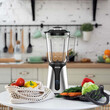 JOCCA GLASS BLENDER WITH CRYSTAL JAR AND BOTTLE STAINLESS STEEL 350W