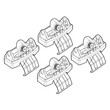 N21198 . FORD ECOSPORT 09/15+ KIT ΑΚΡΑ (ΠΟΔΙΑ) ΓΙΑ ΜΠΑΡΕΣ NORDRIVE
