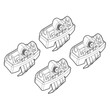 N21199 . ALFA ROMEO GIULIA 6/16+ KIT ΑΚΡΑ (ΠΟΔΙΑ) ΓΙΑ ΜΠΑΡΕΣ NORDRIVE