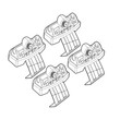 N21121 . AUDI A1 3D/5D SPORTBACK 02/12+ KIT ΑΚΡΑ (ΠΟΔΙΑ) ΓΙΑ ΜΠΑΡΕΣ NORDRIVE